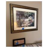 Framed Garden Path Print and Love Wall Sign