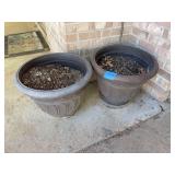 Pair of Large Decorative Planters