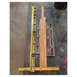 Collection of Measuring Tools and Levels