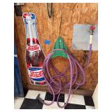 Pepsi-Cola Bottle Shaped Metal Sign