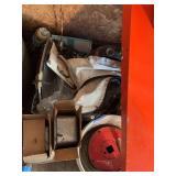 Assorted Industrial Equipment Lot including CM Aircraft Quality Cable and Welding Helmet