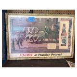 Pabst Blue Ribbon Framed Advertising Print