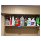 Assorted Household Cleaning Supplies and Linens
