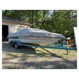 Sea Sprite Boat on Freedom Wheels Tandem Axle Trailer