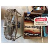 Lakewood Electric Fan and Woven Textile in Wooden Crate