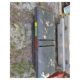 Delta John Deere Branded Truck Tool Box with Assorted Tools and Straps