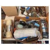 Assorted Hardware and Electronics Lot including Humminbird TCR ID-1 Fish Finder