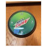 Mtn Dew Branded Wall Clock 2009