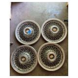 Set of Four Cadillac Wire-Style Wheel Covers