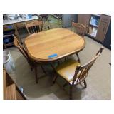 Dining Table and Four Chairs Set
