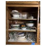 Assorted Glassware and Ceramic Tableware Collection