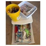 Assorted Building Blocks and Children