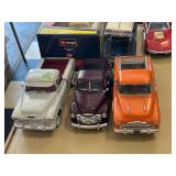 Collection of Three 1:18 Scale Diecast Pickup Truck Models