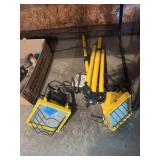 Dual Head Portable Work Light with Tripod Stand