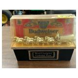 Budweiser Clydesdale Team Display with Gold-Tone Figurine