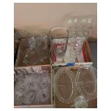 Assorted Pressed Glass Tableware and Stemware Collection