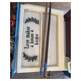 Decorative Window Sign and Two Walking Canes