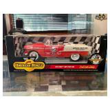 Ertl Collectibles American Muscle 1:18 Scale 1955 Chevy Indy Pace Car Diecast Model
