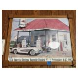 Mid America Designs Corvette Funfest 1995 Framed Print