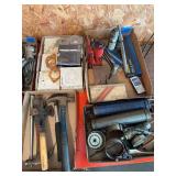 Assorted Automotive Tools, Gaskets, and Shop Equipment Lot