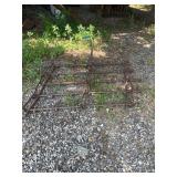 Assorted Metal Farm Equipment Attachments including Harrows and Roller