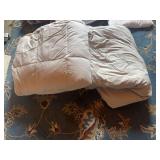 Neutral Tone Quilted Comforter and Blanket Set