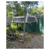 Fiberglass Truck Cap with Side Sliding Windows