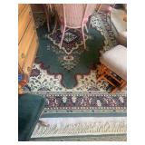 Large Area Rug with Traditional Oriental Medallion Design and Ornate Border