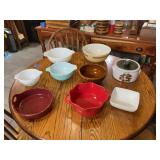 Assorted Kitchen Bowls and Casserole Dishes Collection