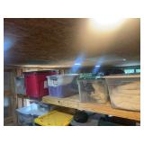 Assorted Storage Totes with Household Linens, Blankets, and Misc Decor