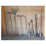 Assorted Yard and Garden Hand Tools Collection