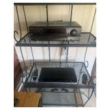 Technics AV Control Stereo Receiver SA-EX140 with Samsung DVD Player and Fisher Floor Speakers