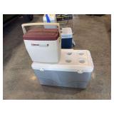 Lot of Two Coleman Coolers Including Personal 16 and Large Capacity Model