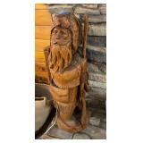 Hand Carved Wooden Mountain Man Figurine Statue
