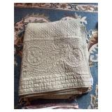 Sage Green Lifestyles Quilted Blanket with Intricate Stitching