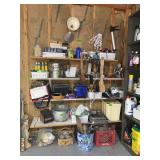 Large Collection of Garage and Household Contents Including Kitchenware and Tools