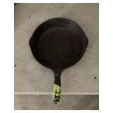 Cast Iron Skillet with Dual Pour Spouts and Handle Hanging Hole