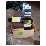 Assorted Sanding Belts and Discs Lot