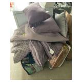 Assorted Household Linens and Kitchenware Lot