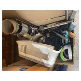 Assorted Kitchen Utensils and Organizing Bins