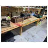 Assorted Workshop Tools, Toolboxes, and Garage Equipment Lot