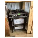 Eclipse Gas Stove Co. Cast Iron and White Porcelain Cookstove