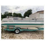 Hurricane Fun Deck 206 Boat with Evinrude 130 Engine and Heritage Trailer