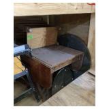 Wooden Drop-Leaf Table with Storage Compartment