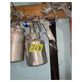 Metal Paint Spray Gun with Attached Canister