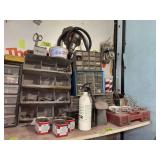 Assorted Hardware and Shop Organizer Lot