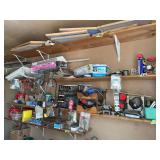 Assorted Hardware, Tools, and Workshop Supplies Lot