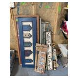 Assorted Decorative Wall Art and Wooden Signs Lot