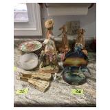 Lot of Danbury Mint Cottontail Meadows Collector Plates and Assorted Figurines