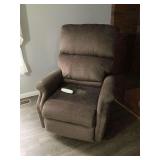 Pride Power Lift Recliner Chair in Brown Fabric with Hand Control